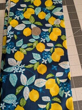 Cotton Lemon Fabric 39" X 44"
